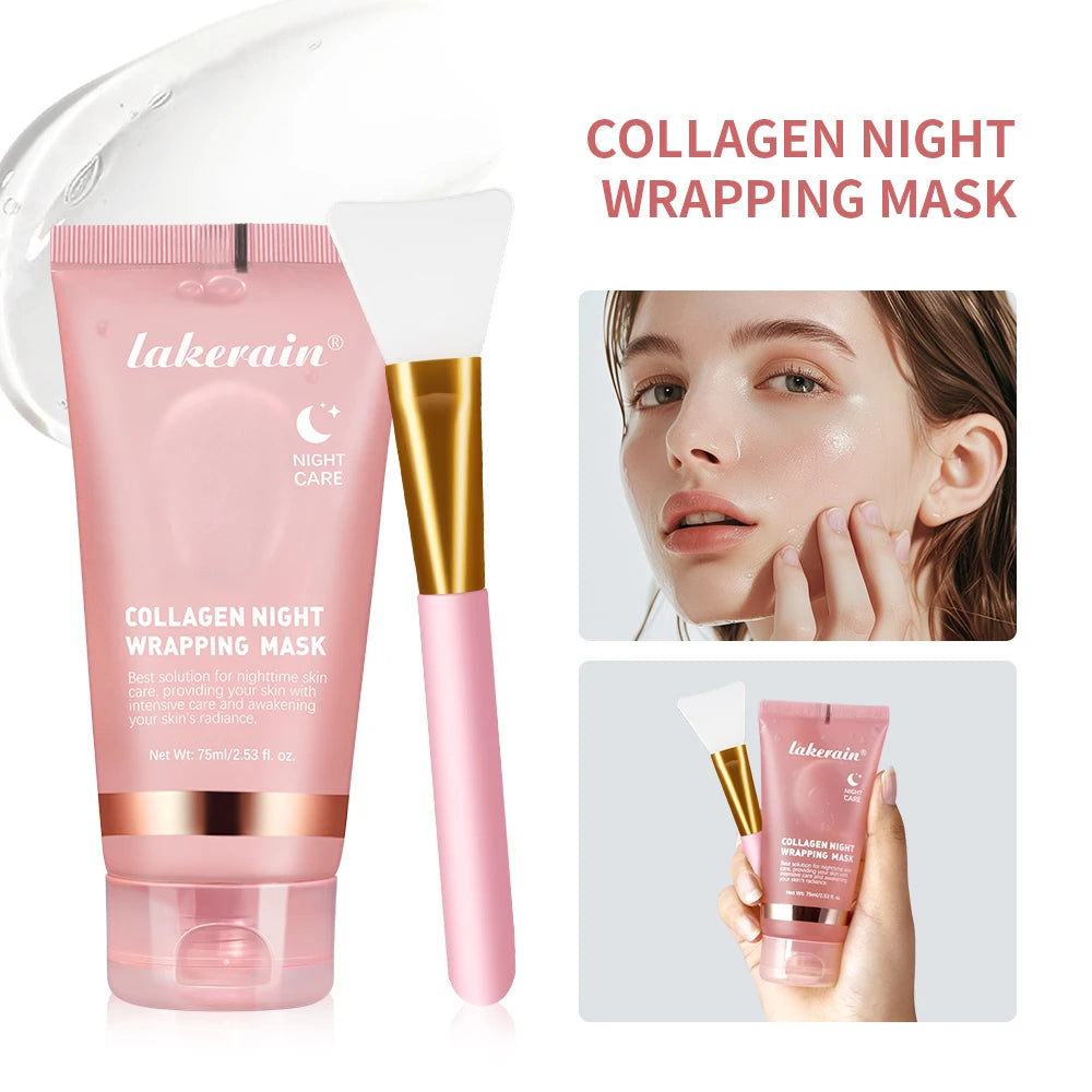 Gel Collagène – Masque de Nuit au Collagène Hydrolysé | Hydratant, Raffermissant & Éclatant