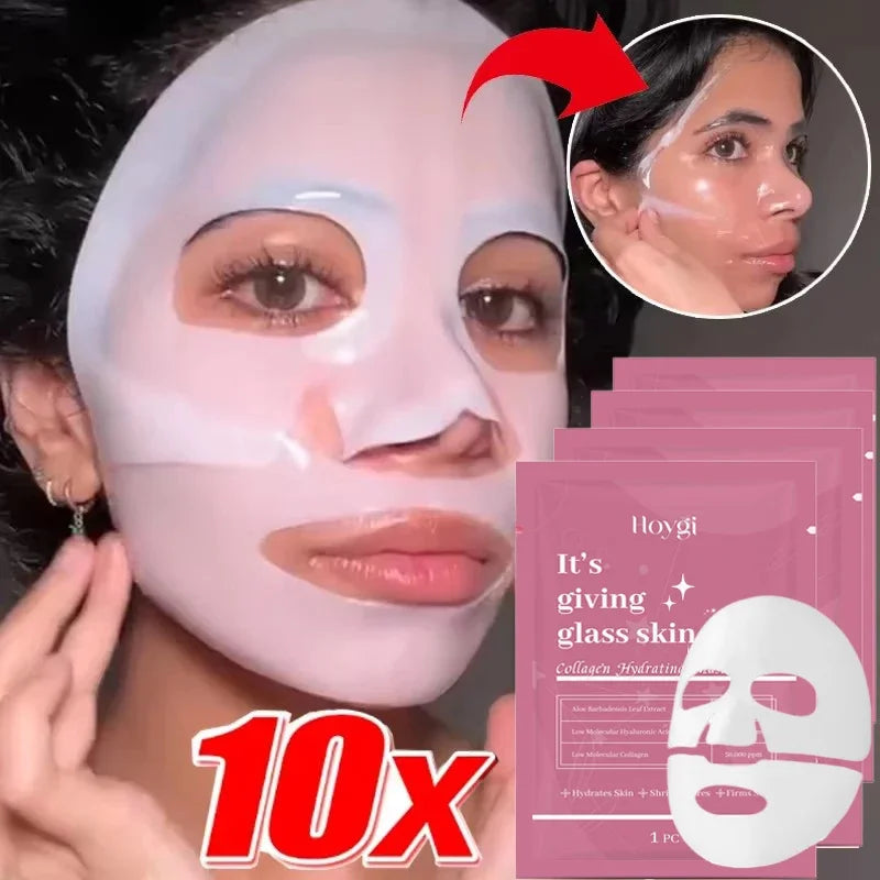 Masque Visage Bio-Collagène – Hydratation Profonde, Anti-Âge & Éclat Instantané